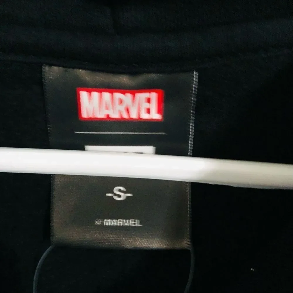 HUF Marvel Men's Spider Man Black Hoodie Sweatshirt Size Small NWT‎